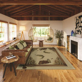 Dalyn Excursion EX5 Beige Area Rug Room Scene