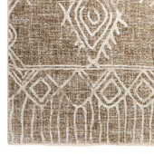 Dalyn Izmir IZ1 Mocha Area Rug Corner