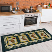 Dalyn Kendall KE4 Black Runner Area Rug Room Scene