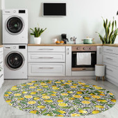 Dalyn Kendall KE5 Ivory Round Area Rug Room Scene Dalyn Kendall KE5 Ivory Round Area Rug Room Scene