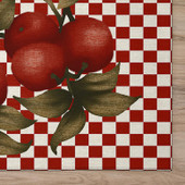 Dalyn Kendall KE9 Red Area Rug Corner