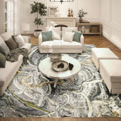 Dalyn Kikiamo KK12 Storm Area Rug Room Scene Dalyn Kikiamo KK12 Storm Area Rug Room Scene