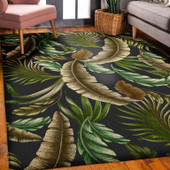 Dalyn Tropics TC1 Black Area Rug Room Scene Dalyn Tropics TC1 Black Area Rug Room Scene