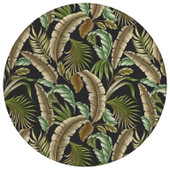 Dalyn Tropics TC1 Black Round Area Rug