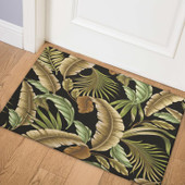 Dalyn Tropics TC1 Black Scatter Rug Room Scene
