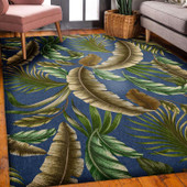 Dalyn Tropics TC1 Indigo Area Rug Room Scene Dalyn Tropics TC1 Indigo Area Rug Room Scene