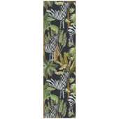 Dalyn Tropics TC13 Black 2x8 Runner Area Rug