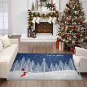 Dalyn Wonderland WN12 Navy Let It Snow Forest Rug Room Scene Dalyn Wonderland WN12 Navy Let It Snow Forest Rug Room Scene