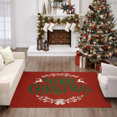 Dalyn Wonderland WN6 Red Merry Christmas Rug Room Scene Dalyn Wonderland WN6 Red Merry Christmas Rug Room Scene
