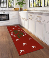Dalyn Wonderland WN6 Red Merry Christmas 2x8 Runner Area Rug Room Scene Dalyn Wonderland WN6 Red Merry Christmas 2x8 Runner Area Rug Room Scene
