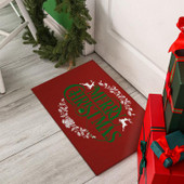 Dalyn Wonderland WN6 Red Merry Christmas 2x3 Scatter Rug Room Scene Dalyn Wonderland WN6 Red Merry Christmas 2x3 Scatter Rug Room Scene