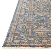 Dalyn Yarra YA1 Navy Area Rug Corner with Fringe