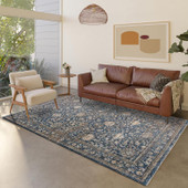 Dalyn Yarra YA1 Navy Area Rug Room Scene Dalyn Yarra YA1 Navy Area Rug Room Scene