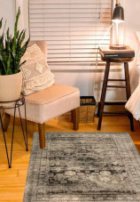 Loloi Anastasia AF-03 Granite Area Rug Room Scene Loloi Anastasia AF-03 Granite Area Rug Room Scene