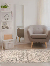 Kas Hue 4709 Ivory Azora Area Rug Room Scene Kas Hue 4709 Ivory Azora Area Rug Room Scene