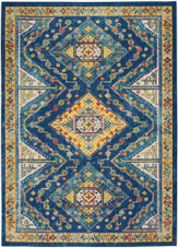 Nourison Allur ALR02 Navy Multi Area Rug Nourison Allur ALR02 Navy Multi Area Rug