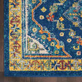 Nourison Allur ALR02 Navy Multi Area Rug Corner Nourison Allur ALR02 Navy Multi Area Rug Corner