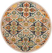 Nourison Allur ALR03 Ivory Multi Round Rug Nourison Allur ALR03 Ivory Multi Round Rug