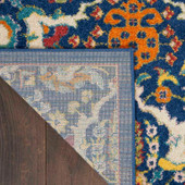Nourison Allur ALR03 Navy Multi Area Rug Back Nourison Allur ALR03 Navy Multi Area Rug Back