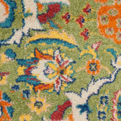 Nourison Allur ALR03 Sage Ivory Area Rug Swatch