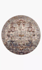 Loloi Anastasia AF-08 Slate/Multi Area Rug Round Loloi Anastasia AF-08 Slate/Multi Area Rug Round
