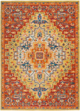 Nourison Allur ALR04 Red Multi Area Rug Nourison Allur ALR04 Red Multi Area Rug