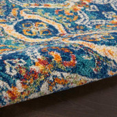 Nourison Allur ALR05 Blue Multi Area Rug Texture Nourison Allur ALR05 Blue Multi Area Rug Texture
