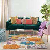 Nourison Allur ALR06 Ivory Multi Area Rug Room Scene Nourison Allur ALR06 Ivory Multi Area Rug Room Scene