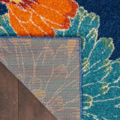 Nourison Allur ALR06 Navy Multi Area Rug Back