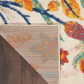 Nourison Allur ALR09 Ivory Multi Area Rug Back Nourison Allur ALR09 Ivory Multi Area Rug Back