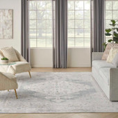 Nourison Astra Machine Washable ASW11 Light Blue Area Rug Room Scene Nourison Astra Machine Washable ASW11 Light Blue Area Rug Room Scene