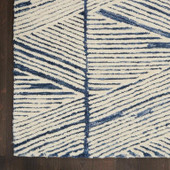 Nourison Colorado CLR01 White Blue Area Rug Corner