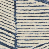 Nourison Colorado CLR01 White Blue Area Rug Swatch