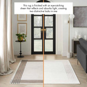 Nourison Desire DSR01 Ivory Silver Light/Dark Texture on Rug Nourison Desire DSR01 Ivory Silver Light/Dark Texture on Rug