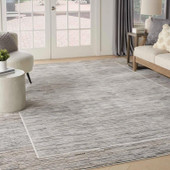 Nourison Desire DSR02 Charcoal Grey Area Rug Room Scene Nourison Desire DSR02 Charcoal Grey Area Rug Room Scene