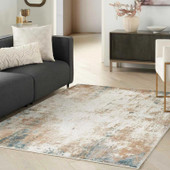 Nourison Glitz GLZ06 Taupe Multi Area Rug Room Scene Nourison Glitz GLZ06 Taupe Multi Area Rug Room Scene
