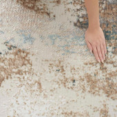 Nourison Glitz GLZ06 Taupe Multi Hand Sweep on Rug Nourison Glitz GLZ06 Taupe Multi Hand Sweep on Rug