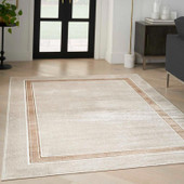Nourison Glitz GLZ08 Ivory Cream Area Rug Room Scene Nourison Glitz GLZ08 Ivory Cream Area Rug Room Scene