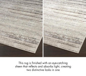 Nourison Glitz GLZ10 Cream Grey Light/Dark Texture on Rug Nourison Glitz GLZ10 Cream Grey Light/Dark Texture on Rug