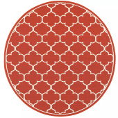 Oriental Weavers Meridian 1295R Red/ Ivory Round Area Rug Oriental Weavers Meridian 1295R Red/ Ivory Round Area Rug