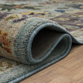 Karastan Pandora 92609-50101 Obsession Blue Area Rug Roll Edge