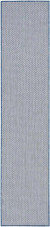 Nourison Courtyard COU01 Ivory Blue 2x8 Runner Nourison Courtyard COU01 Ivory Blue 2x8 Runner