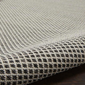 Nourison Courtyard COU01 Ivory Charcoal Area Rug Texture Nourison Courtyard COU01 Ivory Charcoal Area Rug Texture