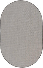 Nourison Courtyard COU01 Ivory Charcoal 5x8 Oval Rug Nourison Courtyard COU01 Ivory Charcoal 5x8 Oval Rug