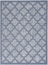 Nourison Easy Care NES01 Denim Blue Area Rug Nourison Easy Care NES01 Denim Blue Area Rug