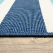Oriental Weavers Meridian 5701B Blue/ Ivory Indoor Outdoor Area Rug Pile Oriental Weavers Meridian 5701B Blue/ Ivory Indoor Outdoor Area Rug Pile