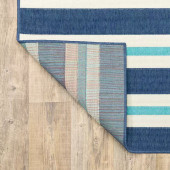 Oriental Weavers Meridian 5701B Blue/ Ivory  Area Rug Back Oriental Weavers Meridian 5701B Blue/ Ivory  Area Rug Back