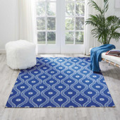 Nourison Home & Garden RS085 Navy Area Rug Room Scene Nourison Home & Garden RS085 Navy Area Rug Room Scene