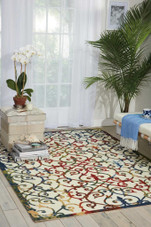 Nourison Home & Garden RS093 Multi Area Rug Room Scene Nourison Home & Garden RS093 Multi Area Rug Room Scene