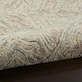 Nourison Interlock ITL03 Blue Ivory Area Rug Texture Nourison Interlock ITL03 Blue Ivory Area Rug Texture